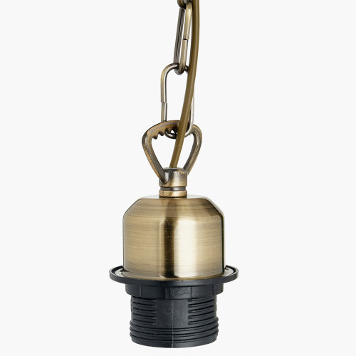 Pacific Lifestyle Antique Brass Electrified E27 Ceiling Fitting