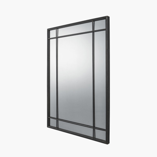 Pacific Lifestyle Antique Bronze Metal Rectangular Wall Mirror