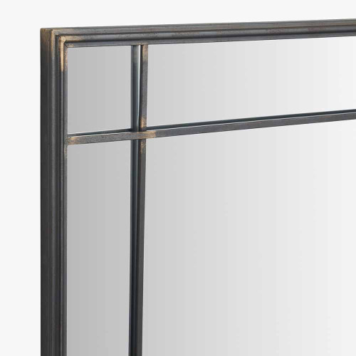 Pacific Lifestyle Antique Bronze Metal Square Wall Mirror