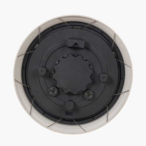 Pacific Lifestyle Antique Effect Gold Brushed Cream Indoor Outdoor Wall Clock