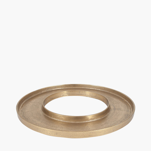 pacific lifestyle Antique Gold Metal Ring Display Platter