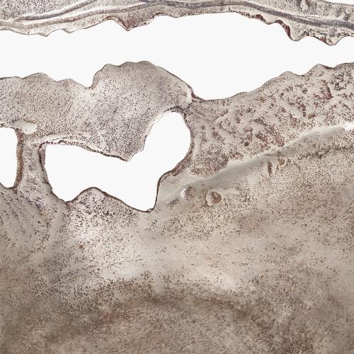 Pacific Lifestyle Antique Silver Cast Metal Decorative Bowl