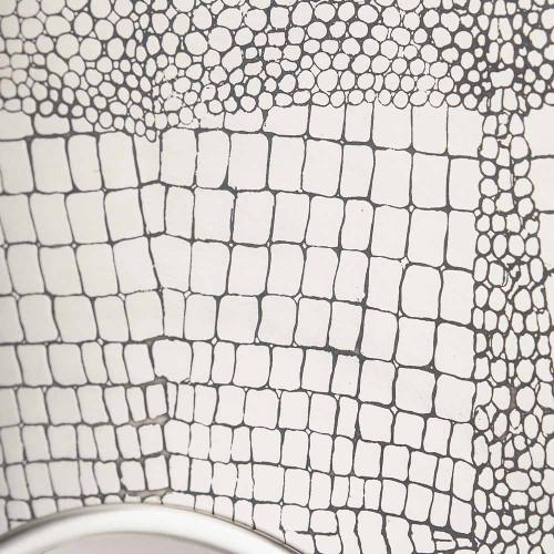 Pacific Lifestyle Antique Silver Metal Round Wall Mirror