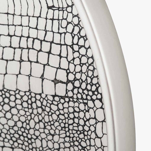 Pacific Lifestyle Antique Silver Metal Round Wall Mirror