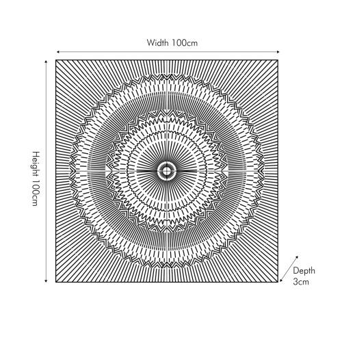 Pacific Lifestyle Antique White And Gold Textured Metal Wall Art