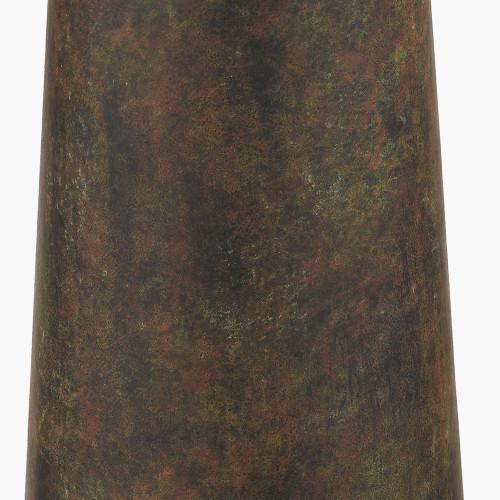 Pacific Lifestyle Arbor Verdi Gris Metal Conical Floor Lamp Base With Milos 50cm Pistachio Green Linen Tapered Lampshade