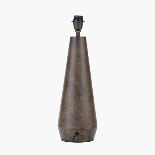 Pacific Lifestyle Arbor Verdi Gris Metal Conical Table Lamp Base