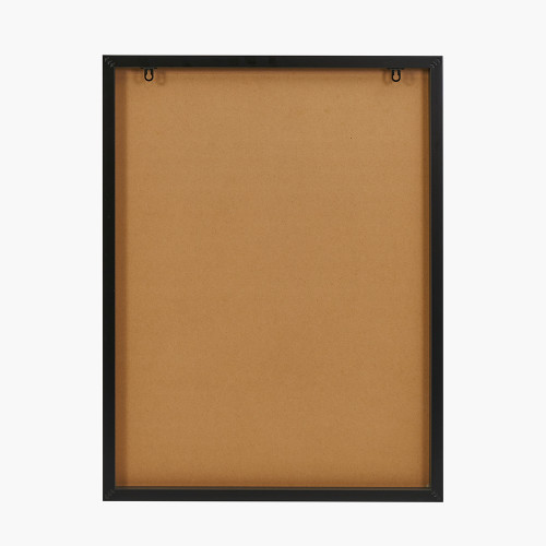 Pacific Lifestyle Art Deco Print With Linear Gold Detail And Black Frame