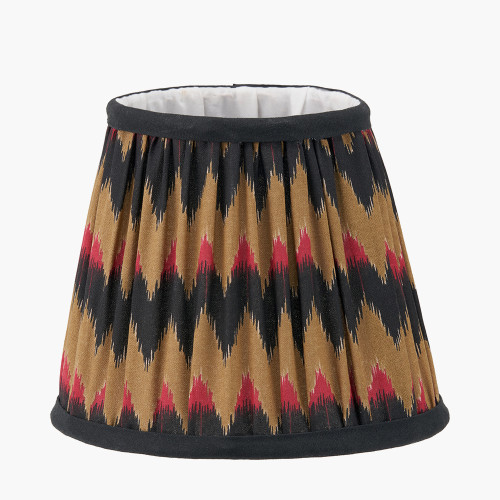 Pacific Lifestyle Athira 16cm Multi Chevron Design Mushroom Pleat Tapered Lamp Shade