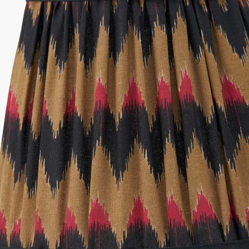 Pacific Lifestyle Athira 16cm Multi Chevron Design Mushroom Pleat Tapered Lamp Shade