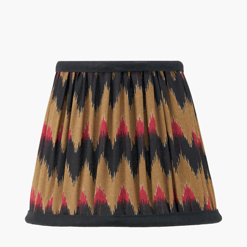 pacific lifestyle Athira 16cm Multi Chevron Design Mushroom Pleat Tapered Lamp Shade