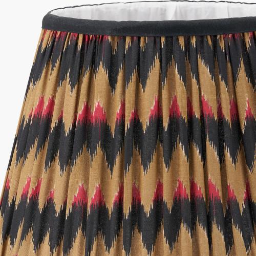 Pacific Lifestyle Athira 25cm Multi Chevron Design Mushroom Pleat Tapered Lamp Shade