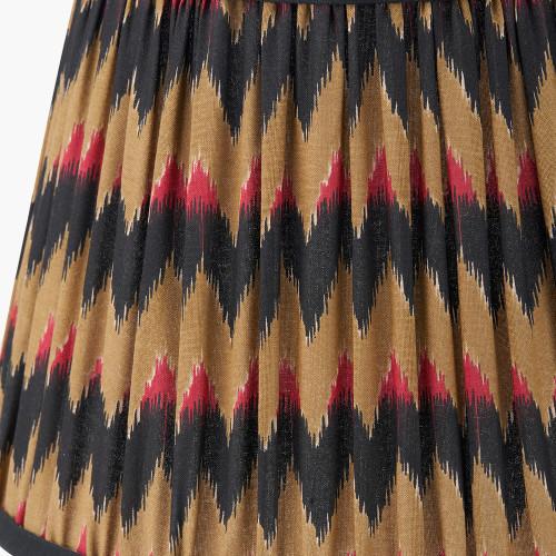 Pacific Lifestyle Athira 25cm Multi Chevron Design Mushroom Pleat Tapered Lamp Shade