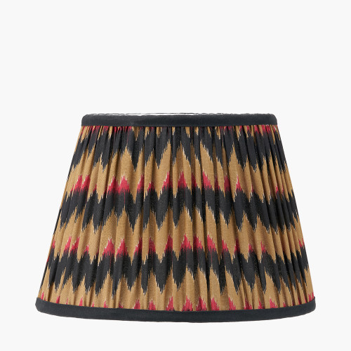 pacific lifestyle Athira 25cm Multi Chevron Design Mushroom Pleat Tapered Lamp Shade