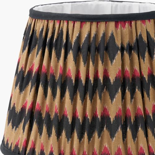 Pacific Lifestyle Athira 30cm Multi Chevron Design Mushroom Pleat Tapered Lamp Shade
