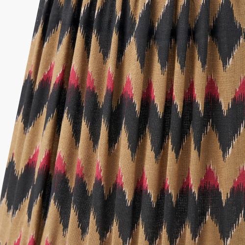 Pacific Lifestyle Athira 30cm Multi Chevron Design Mushroom Pleat Tapered Lamp Shade