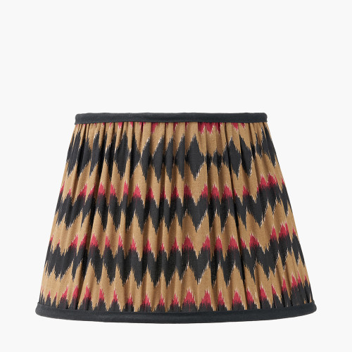 pacific lifestyle Athira 30cm Multi Chevron Design Mushroom Pleat Tapered Lamp Shade
