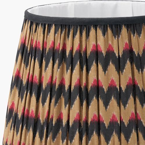 Pacific Lifestyle Athira 35cm Multi Chevron Design Mushroom Pleat Tapered Lamp Shade