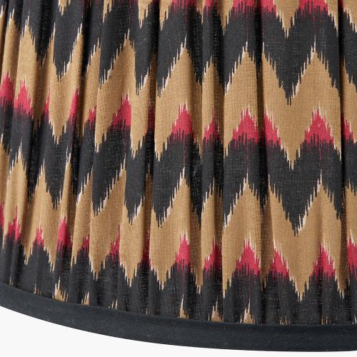 Pacific Lifestyle Athira 35cm Multi Chevron Design Mushroom Pleat Tapered Lamp Shade