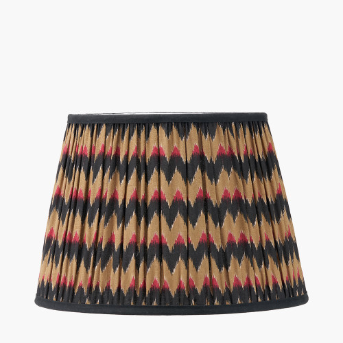 pacific lifestyle Athira 35cm Multi Chevron Design Mushroom Pleat Tapered Lamp Shade