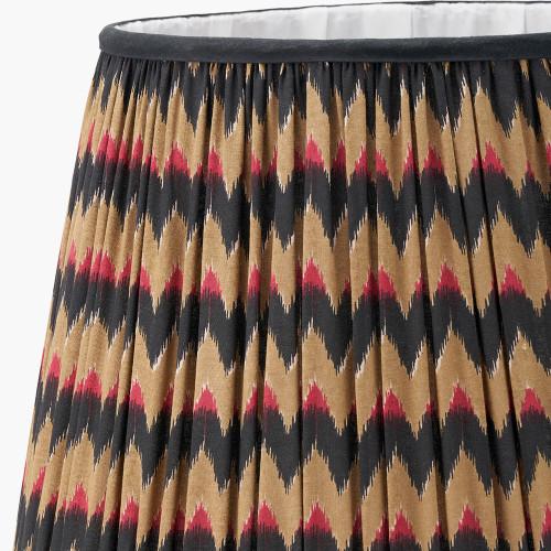 Pacific Lifestyle Athira 40cm Multi Chevron Design Mushroom Pleat Tapered Lamp Shade