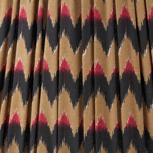 Pacific Lifestyle Athira 40cm Multi Chevron Design Mushroom Pleat Tapered Lamp Shade