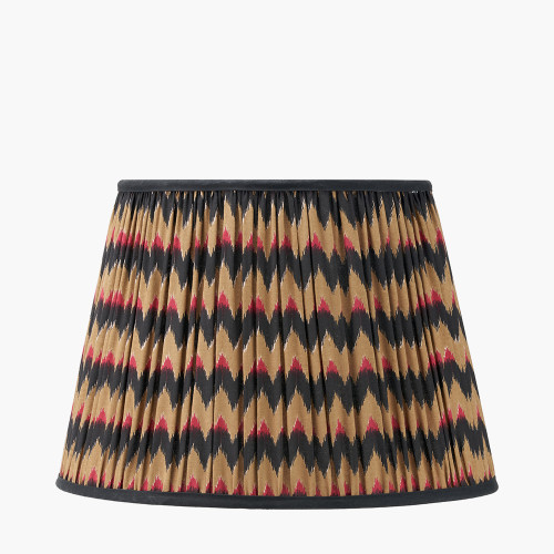 pacific lifestyle Athira 40cm Multi Chevron Design Mushroom Pleat Tapered Lamp Shade