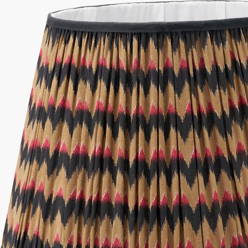 Pacific Lifestyle Athira 45cm Multi Chevron Design Mushroom Pleat Tapered Lamp Shade