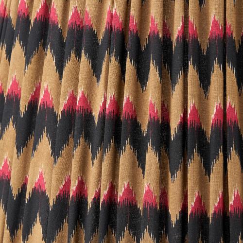 Pacific Lifestyle Athira 45cm Multi Chevron Design Mushroom Pleat Tapered Lamp Shade