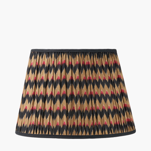 pacific lifestyle Athira 45cm Multi Chevron Design Mushroom Pleat Tapered Lamp Shade