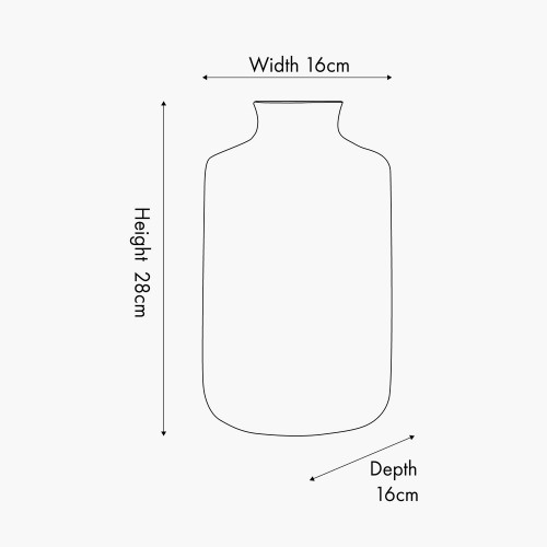 Pacific Lifestyle Atouk Natural And Black Stoneware Aztec Design Vase