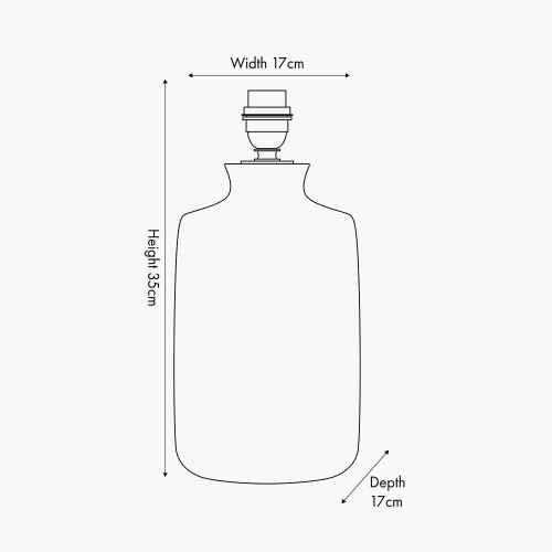 Pacific Lifestyle Atouk Textured Natural And Black Stoneware Table Lamp Base