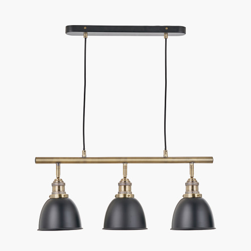 Pacific Lifestyle Augusto Black And Gold Task Bar Pendant