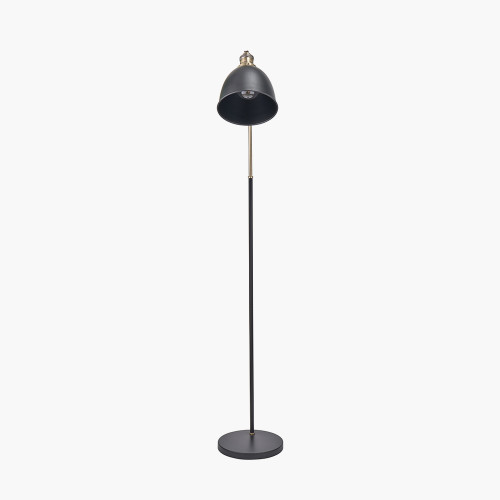 Pacific Lifestyle Augusto Black And Gold Task Floor Lamp