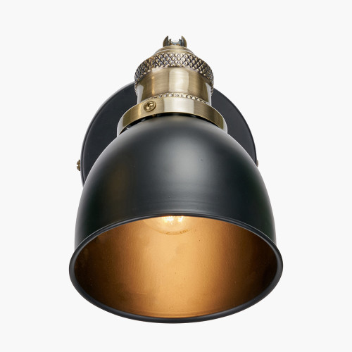 Pacific Lifestyle Augusto Black And Gold Task Wall Light