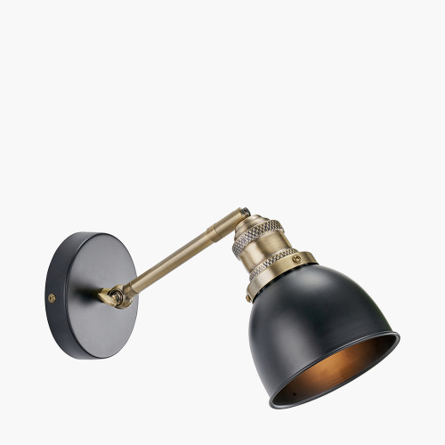 Pacific Lifestyle Augusto Black And Gold Task Wall Light