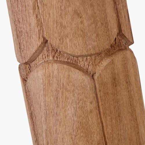 Pacific Lifestyle Aurelia Embossed Natural Wood Tall Table Lamp Base