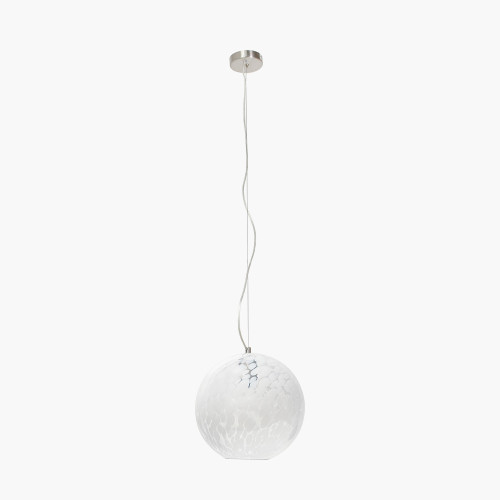 pacific lifestyle Aurora Speckled White Glass Pendant
