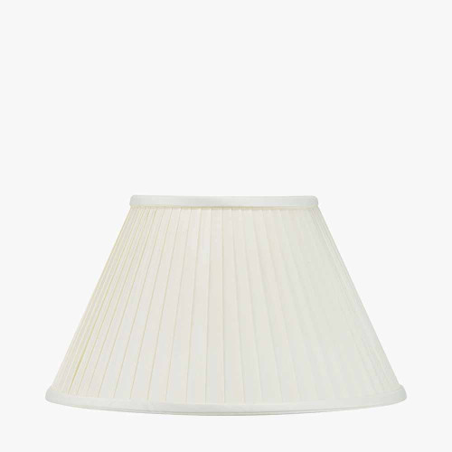 pacific lifestyle Bacall 35cm Almond Silk Knife Pleat Empire Lampshade