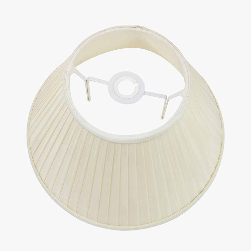 Pacific Lifestyle Bacall 40cm Almond Silk Knife Pleat Empire Lampshade