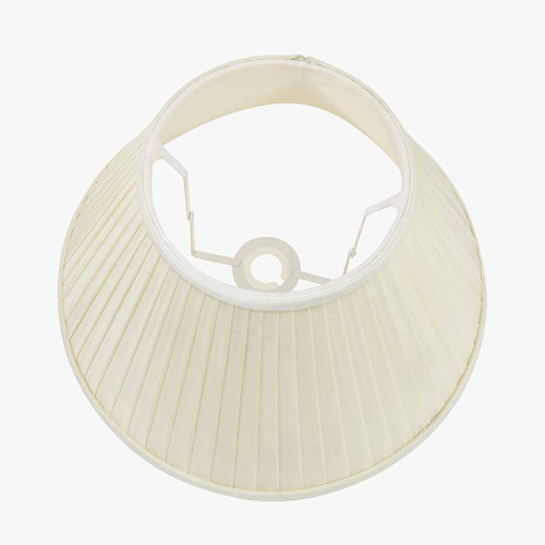 Pacific Lifestyle Bacall 50cm Almond Silk Knife Pleat Empire Lampshade