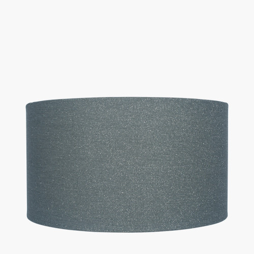 pacific lifestyle Bassey 35cm Steel Glitter Cylinder Cotton Mix Lampshade