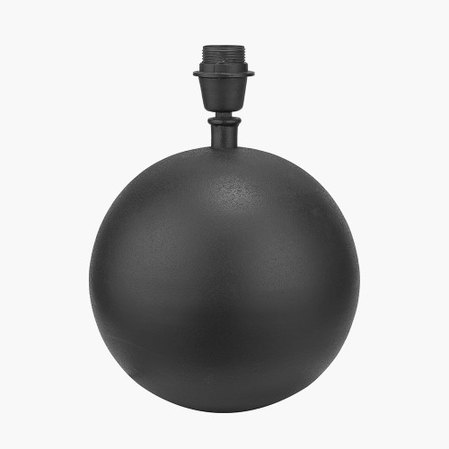 Pacific Lifestyle Benio Matt Black Metal Spherical Table Lamp Base