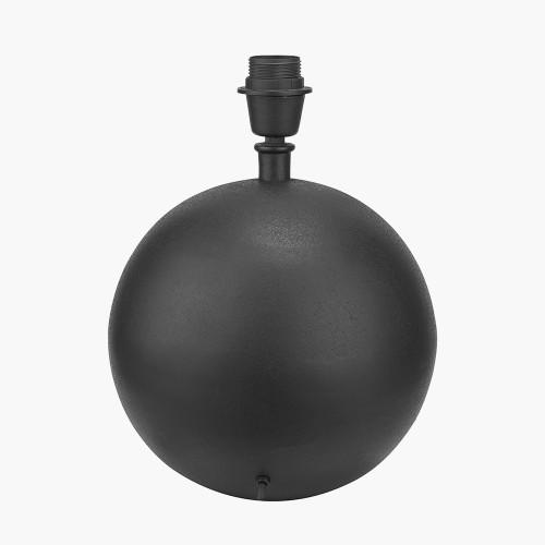 Pacific Lifestyle Benio Matt Black Metal Spherical Table Lamp Base