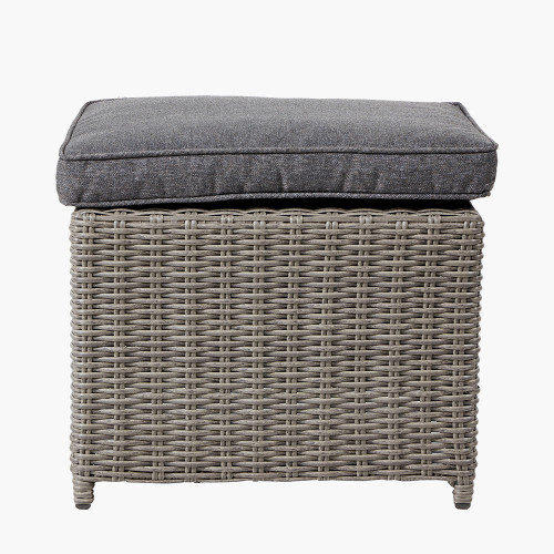 Pacific Lifestyle Bermuda Slate Grey Outdoor Cube Set With Ceramic Top