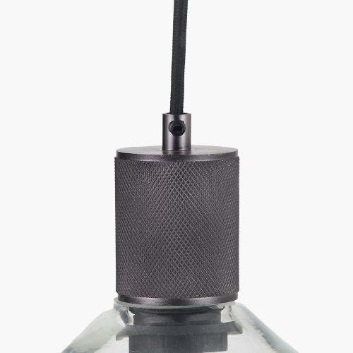 Pacific Lifestyle Bexley Clear Glass With Antique Bronze Fitting Elec Pendant