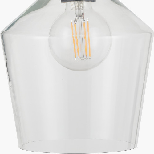 Pacific Lifestyle Bexley Clear Glass With Antique Bronze Fitting Elec Pendant