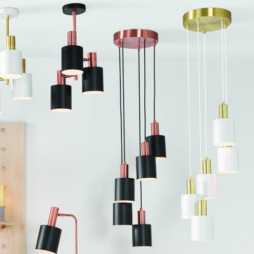 Pacific Lifestyle Biba White And Gold Five Drop Pendant