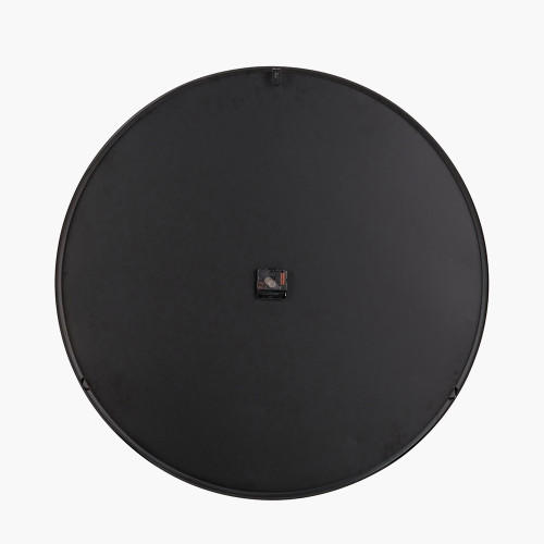 Pacific Lifestyle Black And Gold Metal Retro Wall Clock