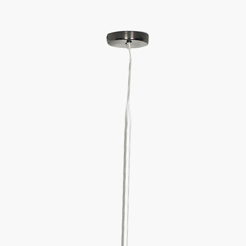 Pacific Lifestyle Black Chrome Contemporary Electrified E27 Ceiling Fitting